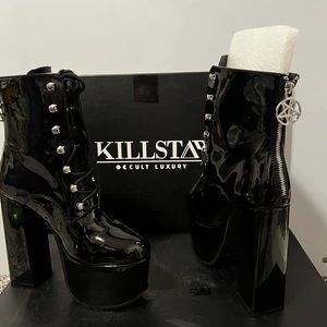 COPY - Killstar pentagram trance boots